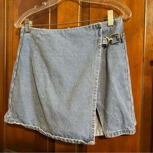 Vintage 90s y2k denim skort medium